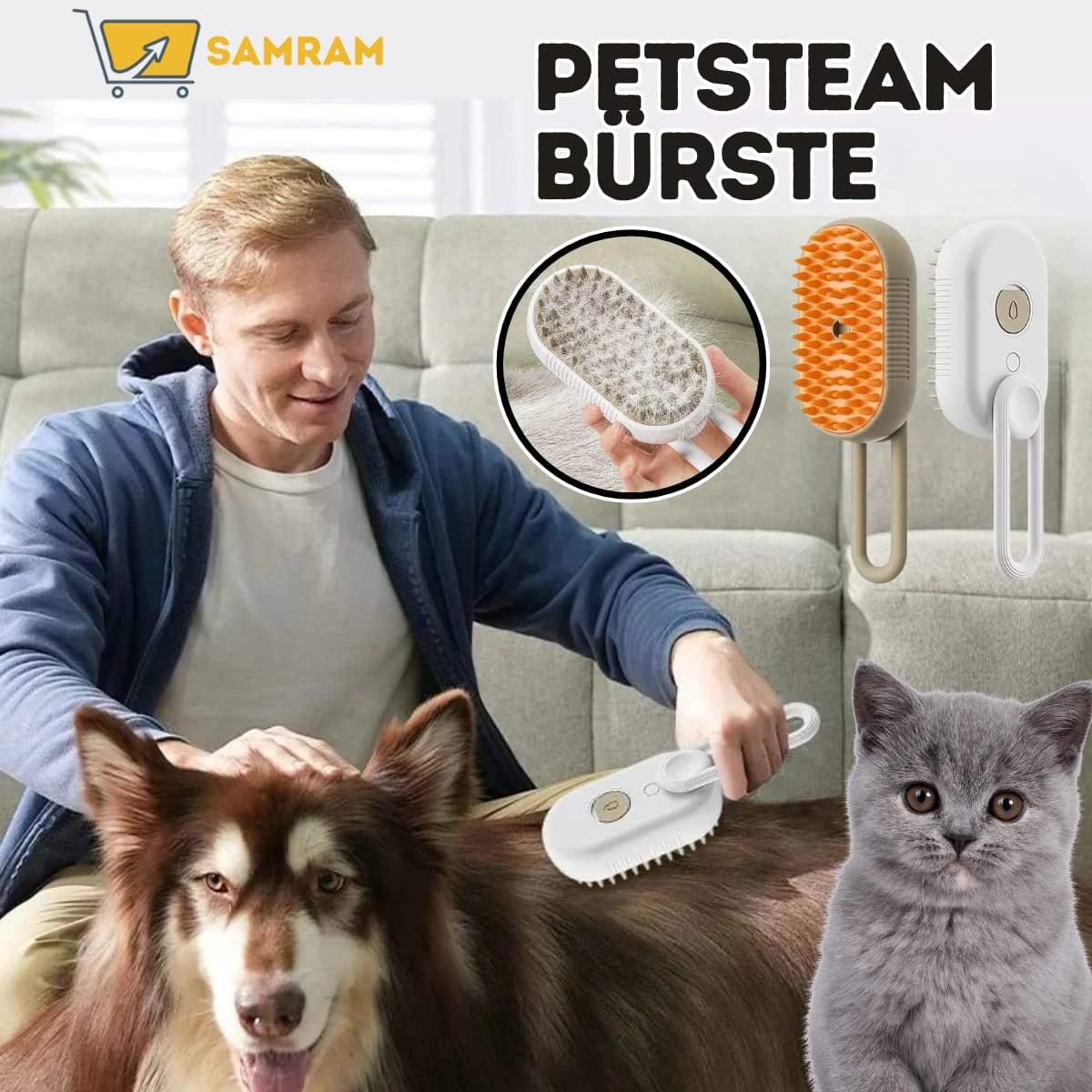 PetSteam Bürste - Dampfbürste